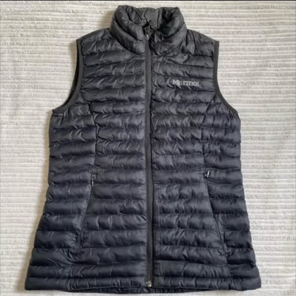 Marmot Black Quilted Puffer Vest Lightweight Insulated - Picture 2 of 9